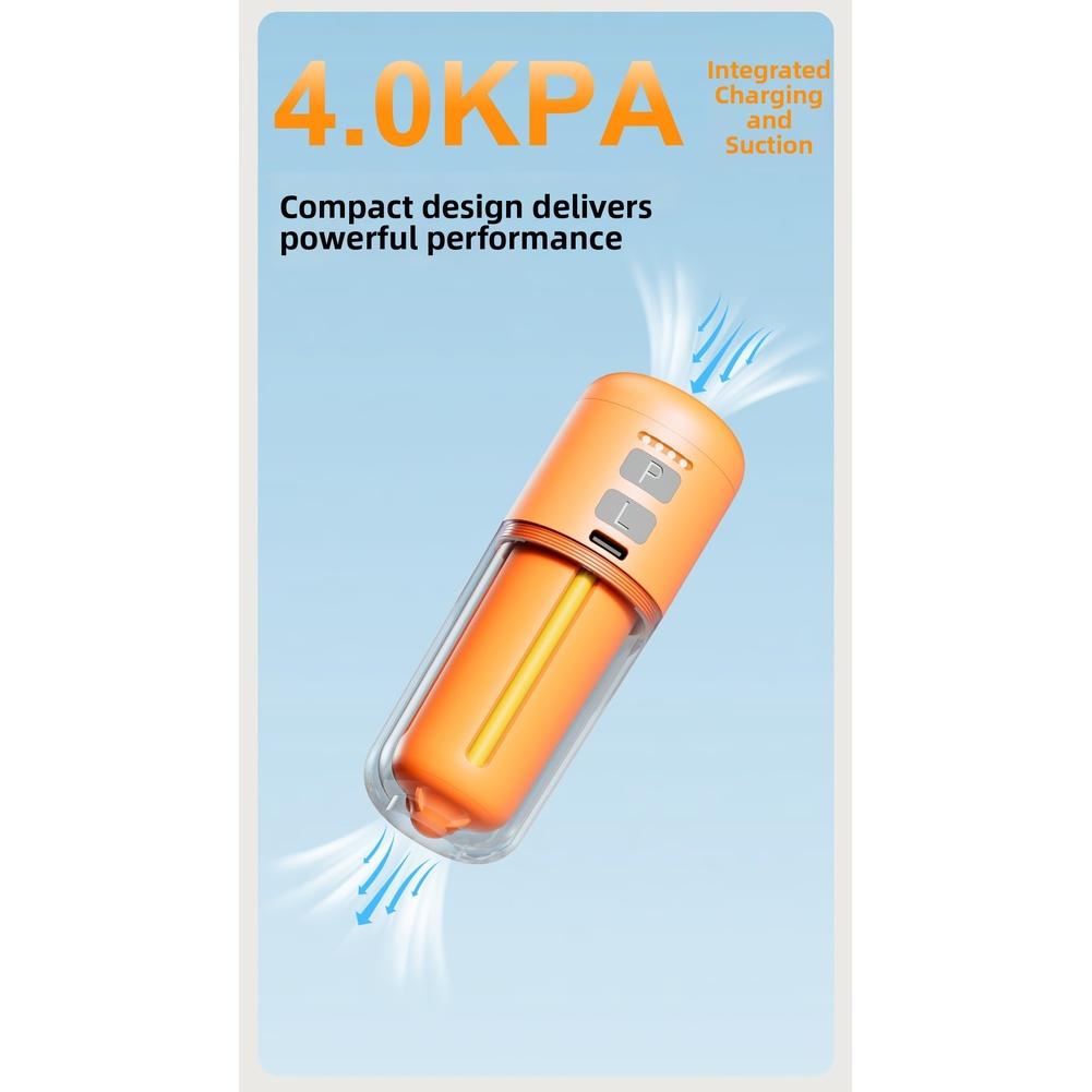 Electric Air Pump Rechargeable Lighting 430L Portable Inflator For Air Mattress Pool Floats Vacuum Storage Bags Camping Parts