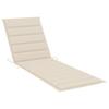 2 Piece Sun Lounger Set with Table and Cushions Solid Acacia Wood