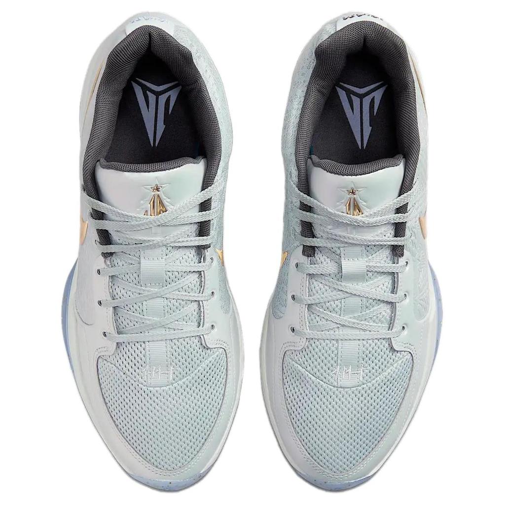 Новые кроссовки Nike Ja 2 с амортизацией, нескользящие и износостойкие, с низким верхом, для баскетбола, мужские, серебристо-золотисто-серые, FZ1516-001