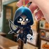 Cloak Skeleton Man Pendant 2D Flat Acrylic Bag Charm Car Rearview Mirror Ornament Halloween Christmas Tree Decoration