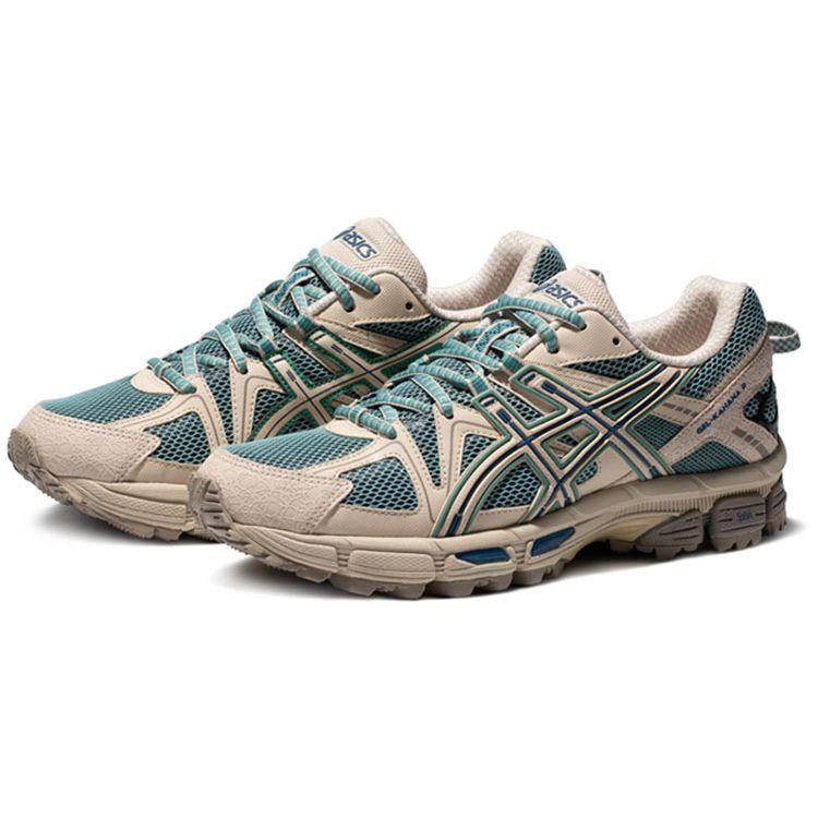 Asics Gel-Kahana 8 Breathable Durable Low-Top Trail Running Shoes Women Sneaker Green Gray 1012A978-302