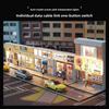 Lighting Japanese-style Ramen Shop Sushi Shop Miniature Scene for 1/64 Car Model Collection Home Decor Display Ornaments