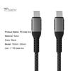 Кабель для передачи данных 2-в-1, быстрая зарядка 5A PD 100W Type-C - Type-C, зарядный шнур для ноутбука