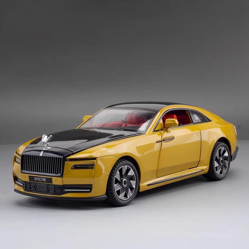 1:24 литых модели автомобилей Rolls Royce Spectre со звуком и светом Коллекционные подарки Рождественский подарок для парня Подарки на день рождения