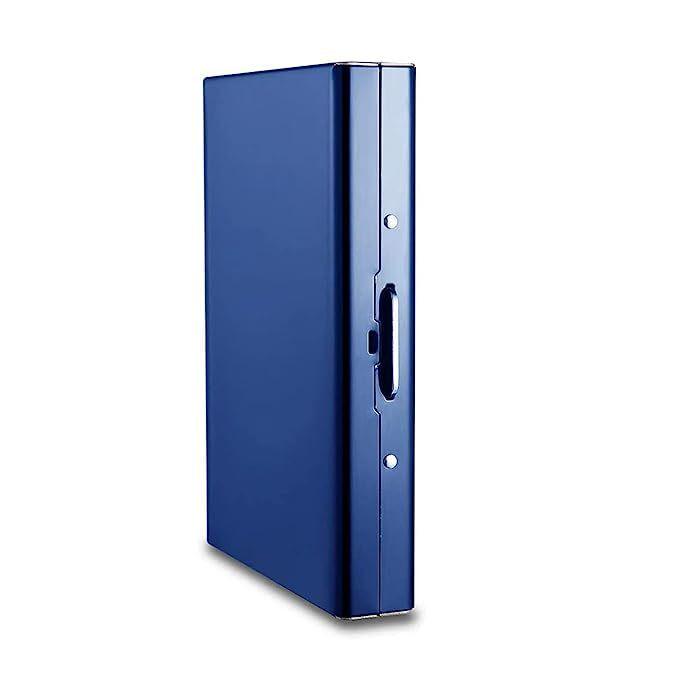 Держатель для карт из нержавеющей стали с защитой от RFID: Женский футляр для кредитных карт и мужской органайзер для визиток