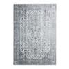 Living Room Rug In Light Grey Medallion Viscose 120x160
