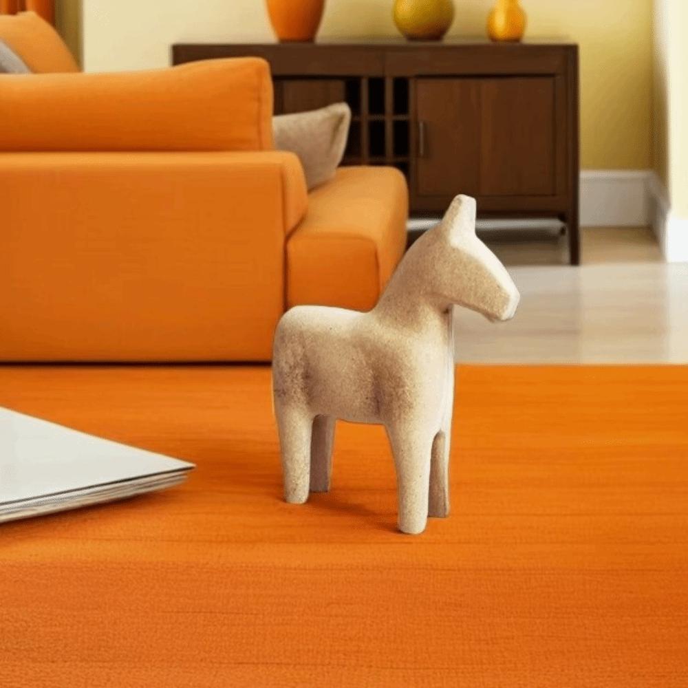 DIY Drawing Unpainted Horse Statue Handmade Painting Horse Figure Tabletop Display