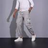 Повседневные спортивные брюки мужские свободные длинные вставки фитнес бег тренировочные брюки
