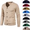 Spring and Autumn Knitwear Men's Korean Style Fashion Casual All-match Outer Sweater Coat Men's Thin Jacket