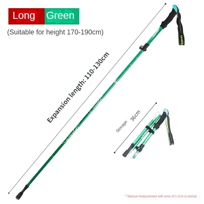 Палка для скалолазания, складная палка из алюминиевого сплава, сверхлегкая, ультра-короткая телескопическая уличная трость для ручного скалолазания, походная палка