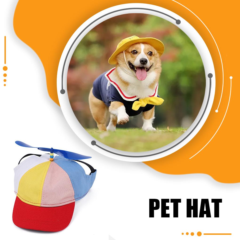 Pet Hat Colorful Cute Sunproof Breathable Adjustable Summer Outdoor Decorative Baseball Cap Supplies