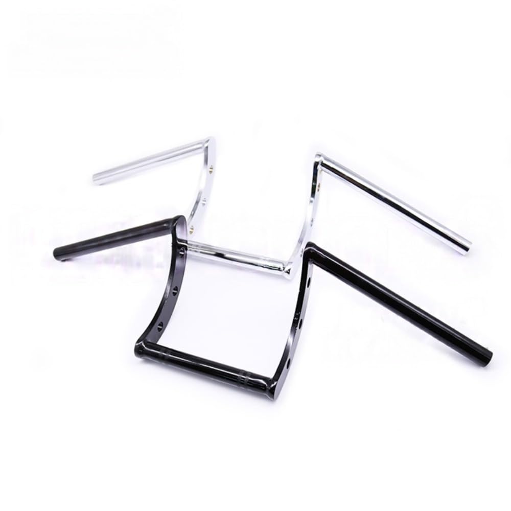 Vilom Motorcycle Handlebar 22/25mm Universal Bar Handle Fits Stainless Steel Resistant (22mm, Silver)