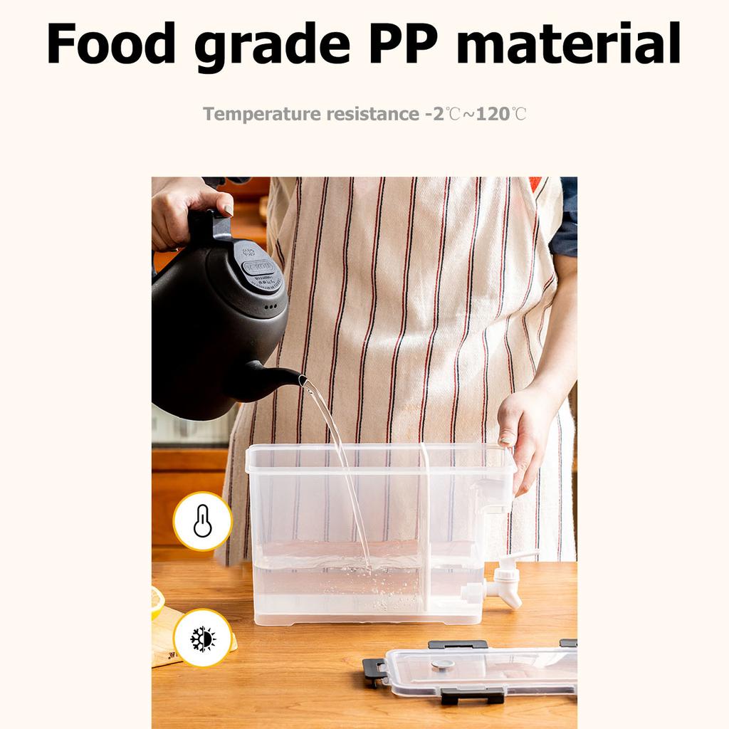 Пластиковый чайник, пищевой холодильник с краном, 3,5 л-6 л, ведро для холодной воды, ведро для холодного сока, большая емкость, ведро для холодной воды