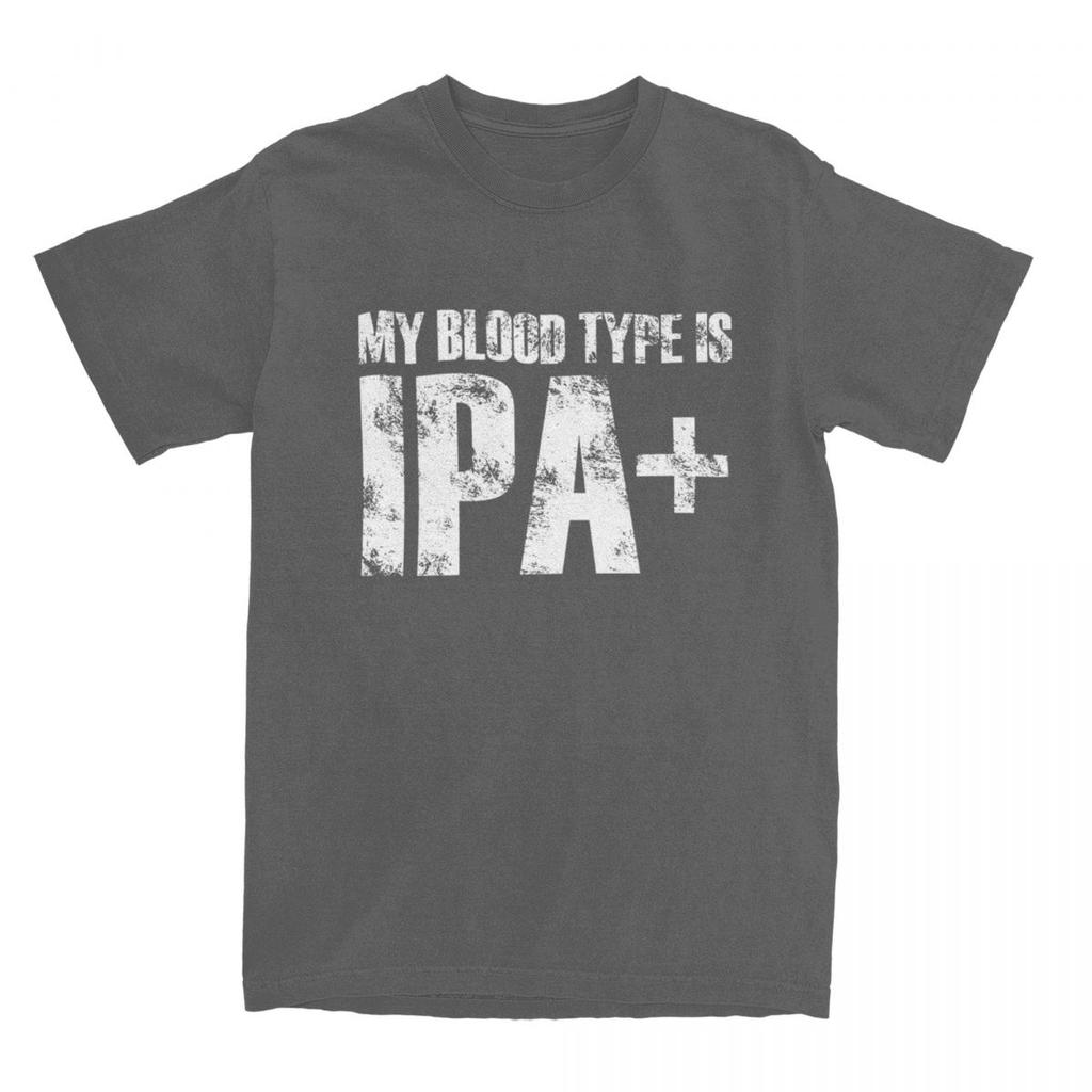 Мужская и женская футболка с надписью «My Blood Type Is Ipa Merch» для любителей крафтового пива, винтажные футболки из 100% хлопка с графическим принтом