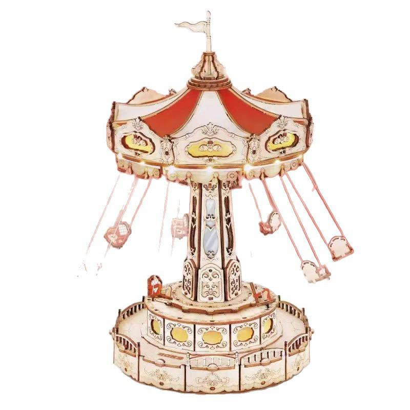 Wooden DIY Flying Chair 3D Puzzle Toy - Dream Mirror Sky 2025 with Free Shipping