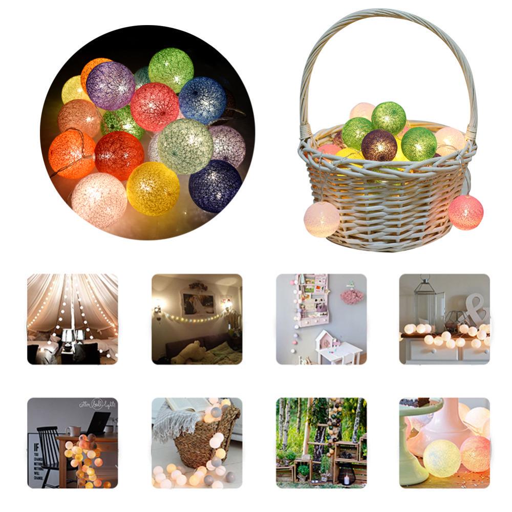 Гирлянда со светодиодными шарами