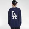 New MLB Los Angeles Dodgers Sweatshirts Unisex Navy Blue 3AMTM0234-07NYD