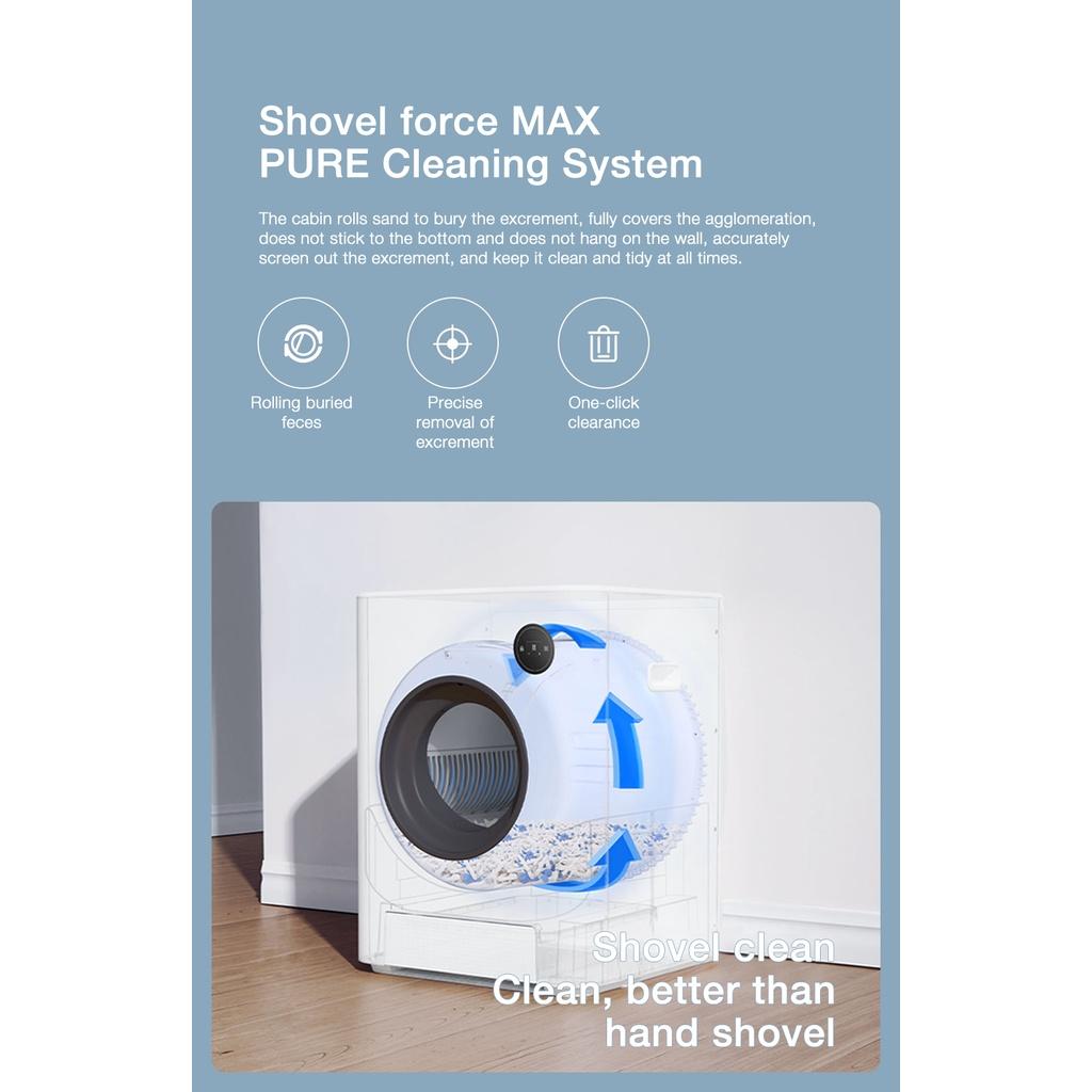 DC 12V 2A 9 функций Большой размер Лоток для кошек PET MARVEL Умный автоматический лоток для кошек Туалет для кошек 8 л