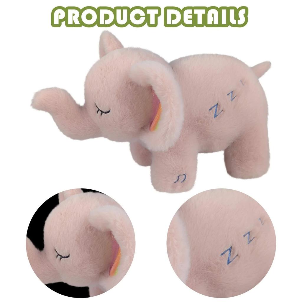 Мягкая игрушка для спящего животного с дыхательным движением и музыкой, плюшевая игрушка для сна, музыкальная шкатулка для спящего животного из плюша, игрушки для новорожденных