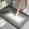 Коврик для ванной комнаты Gradient Cashmere Thickening Mat для ванной, нескользящие ковры для умывальника, коврик для пола в ванной, коврик для двери в душевую, пена с эффектом памяти, 3D-подложка