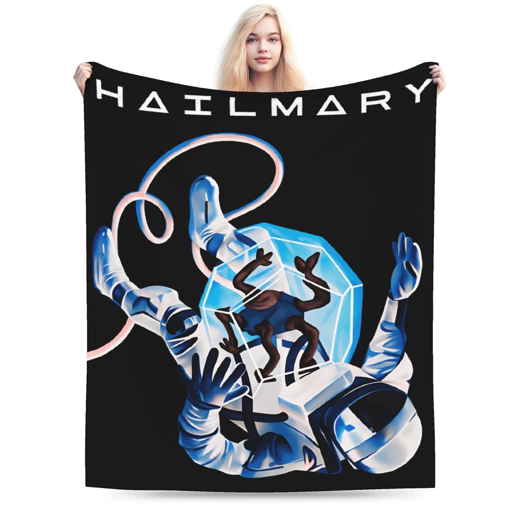 Soft Cozy Blanket Plane Travel Project Hail Mary 2026 Bedding Throws Print  Bedspread For Living Room