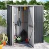 VidaXL Garden Shed Storage Hangar Outdoor Storage Shed Tool Shed Anthracite 180.5x97x209.5cm Steel 150905