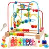 Jecimco Bead Coaster Looping Toy Детский развивающий набор игрушек для раннего развития для мальчиков и девочек, подарок на день рождения, игровой кубик