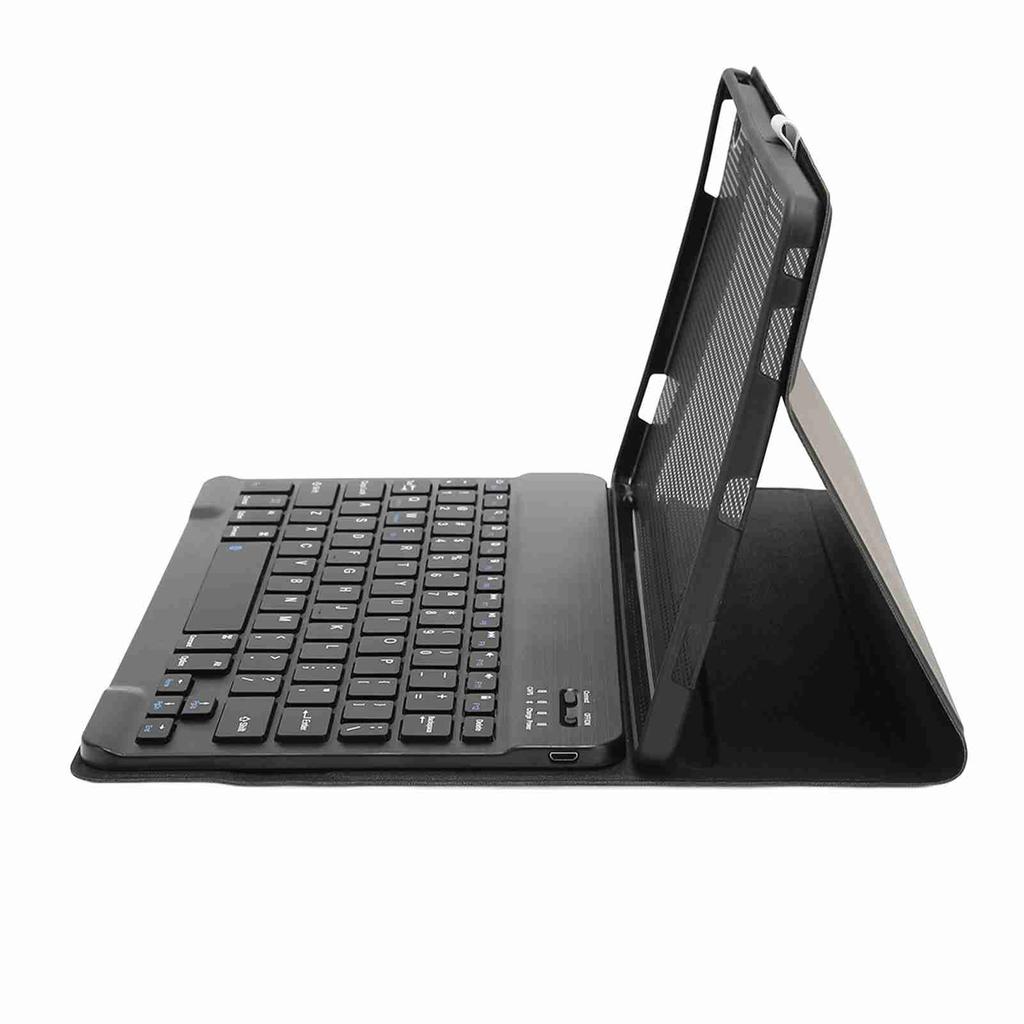 Bluetooth Keyboard Cover Drop Proof Quiet Keys Tablet Protective Case with Romovable Keyboard for