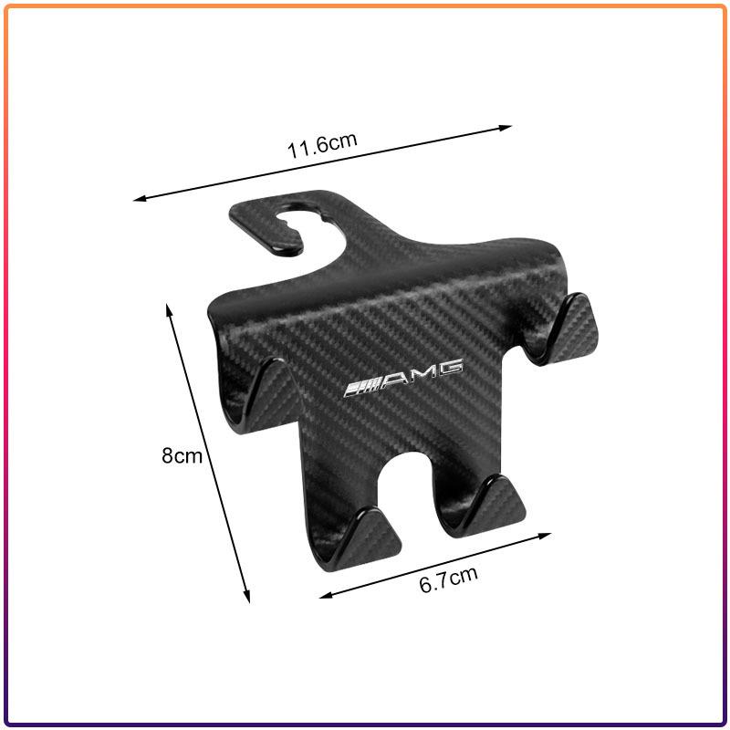 AABIG1 Car Seat Back Hooks Headrest Storage Hangers Accessories sticker For Mercedes Benz W204 W212 W176 GLC CLA GLA E C G M R S Class