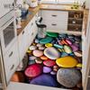 3D коврик с разноцветными камнями, нескользящие кухонные коврики, булыжник, ковер для ванной комнаты, впитывающий мягкий коврик для комнаты, коврики для гостиной