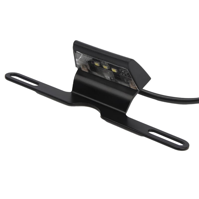 Multifunction  Motorcycle License Plate Lamp with Holder Tail Light Mount Aluminum License Plate Light with Frame for Bikes