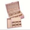 Large Capacity Hair Accessories Storage Box Ring Earrings Earrings Necklace Jewelry Storage Box Double Leather Jewelry Box