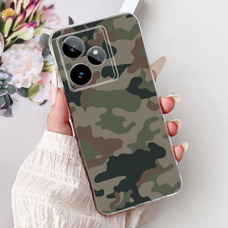 Чехол для Realme GT 7 7T 2025 Популярный Цветок Мягкий Прозрачный Силикон ТПУ Защитная Крышка Для Realme GT7 Pro RMX5011 Чехол-Ракушка для Телефона