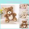 Creative Plush Charming Bear Toy Available In Brown Pink And Colors White