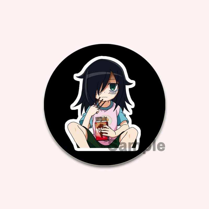 32/44/58MM Аниме Tomoko Kuroki Watamote Pins Милый мультяшный значок ручной работы Броши для нагрудника для рюкзака Одежда Подарки Аксессуар