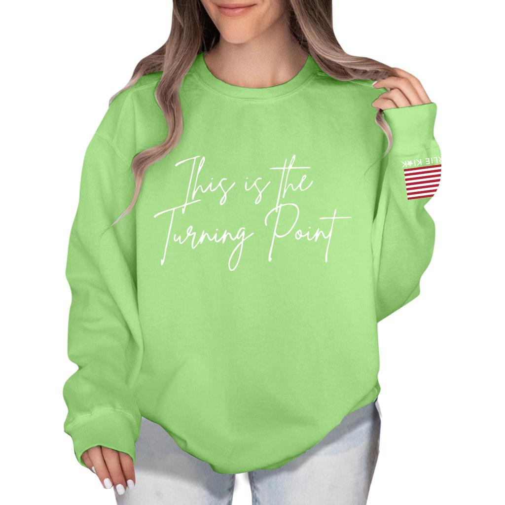 Women's Colorblock Sweatshirt Long Sleeve Round Neck Casual Comfortable Loose Lightweight Women's Sweatshirtt