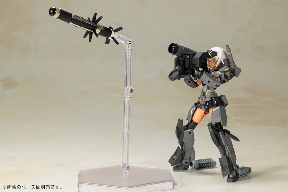 Kotobukiya Frame Arms Girl Gourai Kai [Black] with FGM148 Type Anti-Tank Missile, Approximately 160mm Tall, Non-Scale Plastic Model
