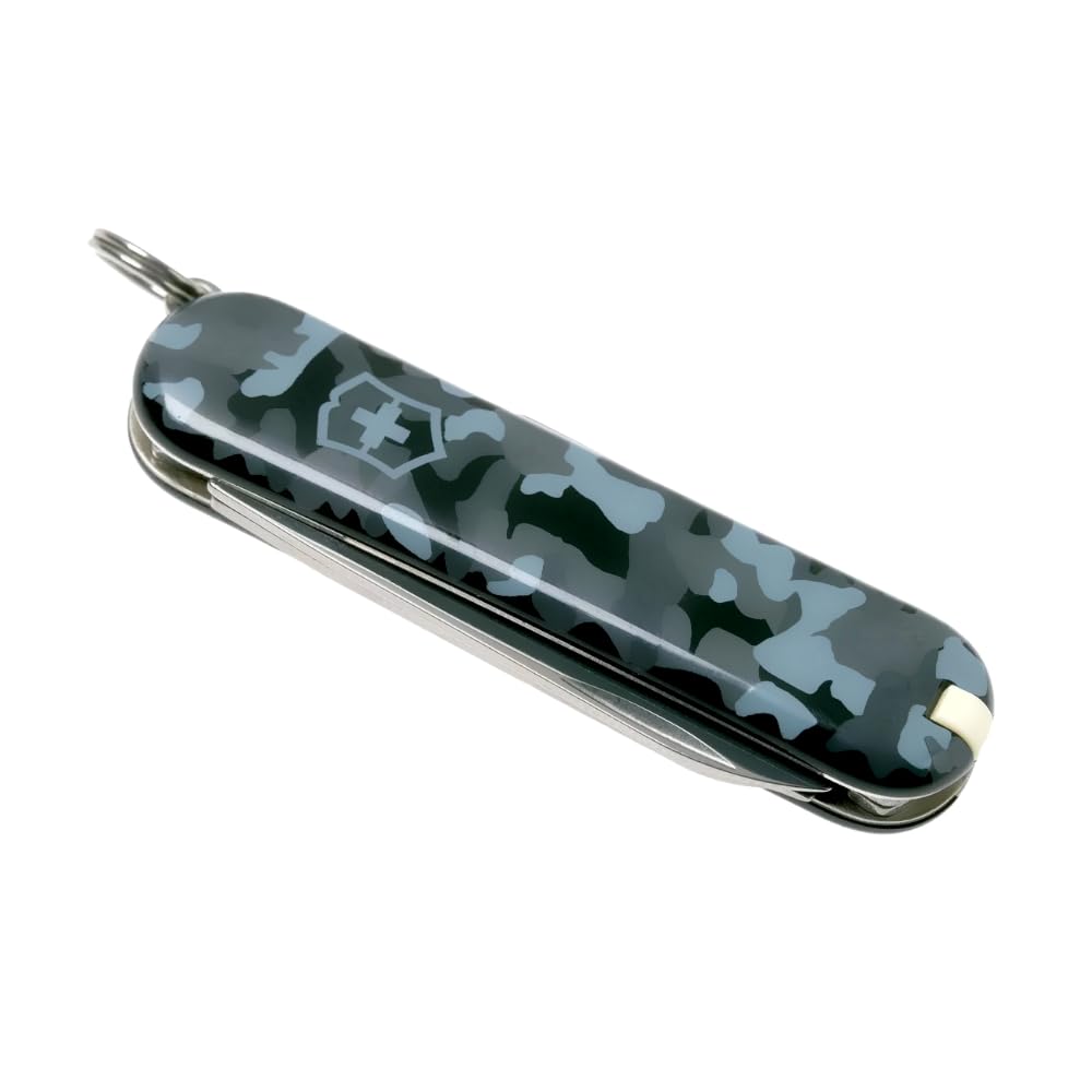VICTORINOX Classic SD Темно-синий камуфляж Маленький швейцарский армейский нож Нож Для улицы Кемпинг Ножницы Плоская отвертка и Пилка для ногтей Сделано в Швейцарии с 7