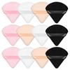 6 Pcs Triangle Powder Puff For Loose Powder Liquid Cosmetic Soft Plush Powder Puff Makeup Foundation Puff Makeup Tool