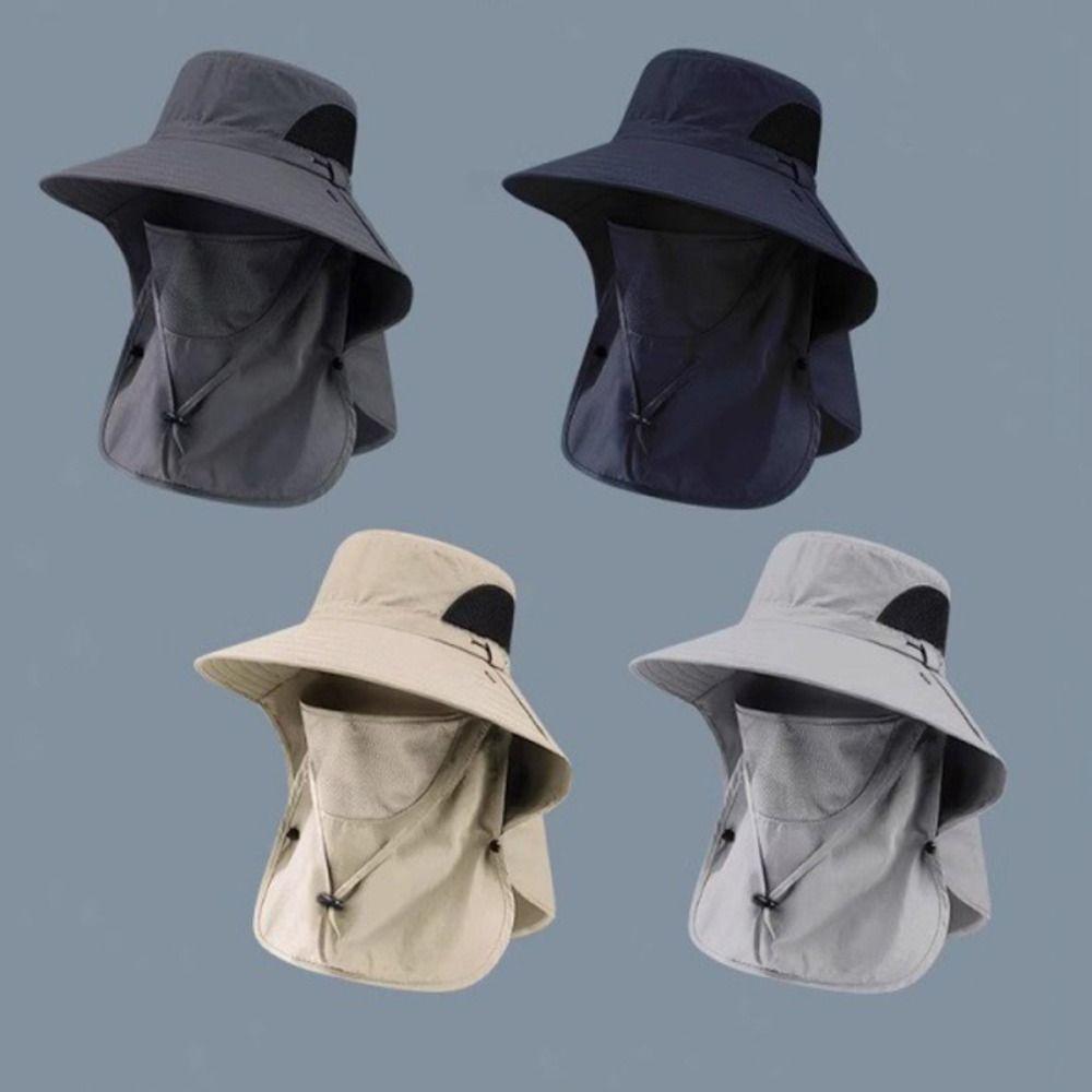 Солнцезащитная шляпа для отдыха на лице, солнцезащитный козырек, альпинистская шляпа, универсальная кепка с защитой от насекомых, летняя