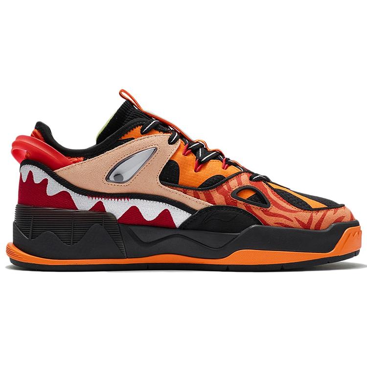 Li Ning CF Нескользящие Износостойкие Нескользящие Износостойкие Низкие Скейтбордические Кроссовки Мужские AGCS131-1