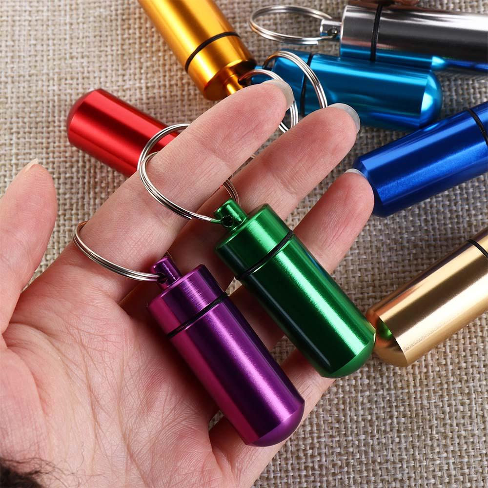 Портативный брелок Водонепроницаемая уличная бутылочка для лекарств Мини-баночка для лекарств Контейнер для таблеток