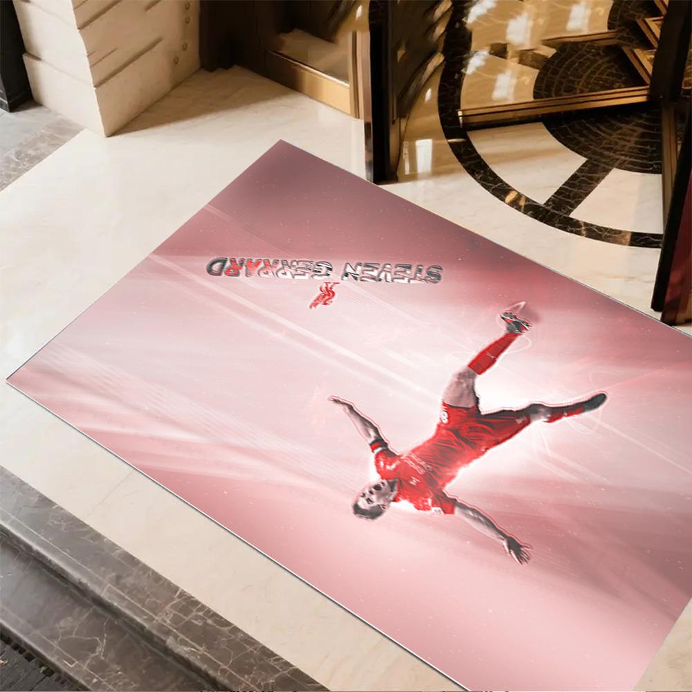 Steven Gerrard Football Legend Area Rug Perfect for Game Room Living Rooms Hallway Entryway Antislip Carpet Anime Office Decor Wedding Party Gift