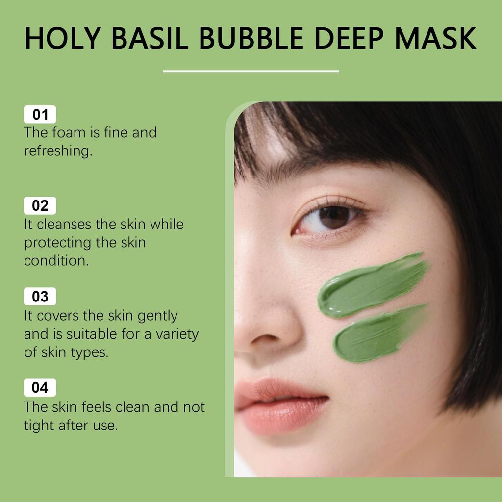 AMZ Facial Cleansing Bubble Mask 90g - Gentle Deep  Cleansing Pore, Blackhead Removal, Pore Tightening, Oil Control, Moisturizing Mask