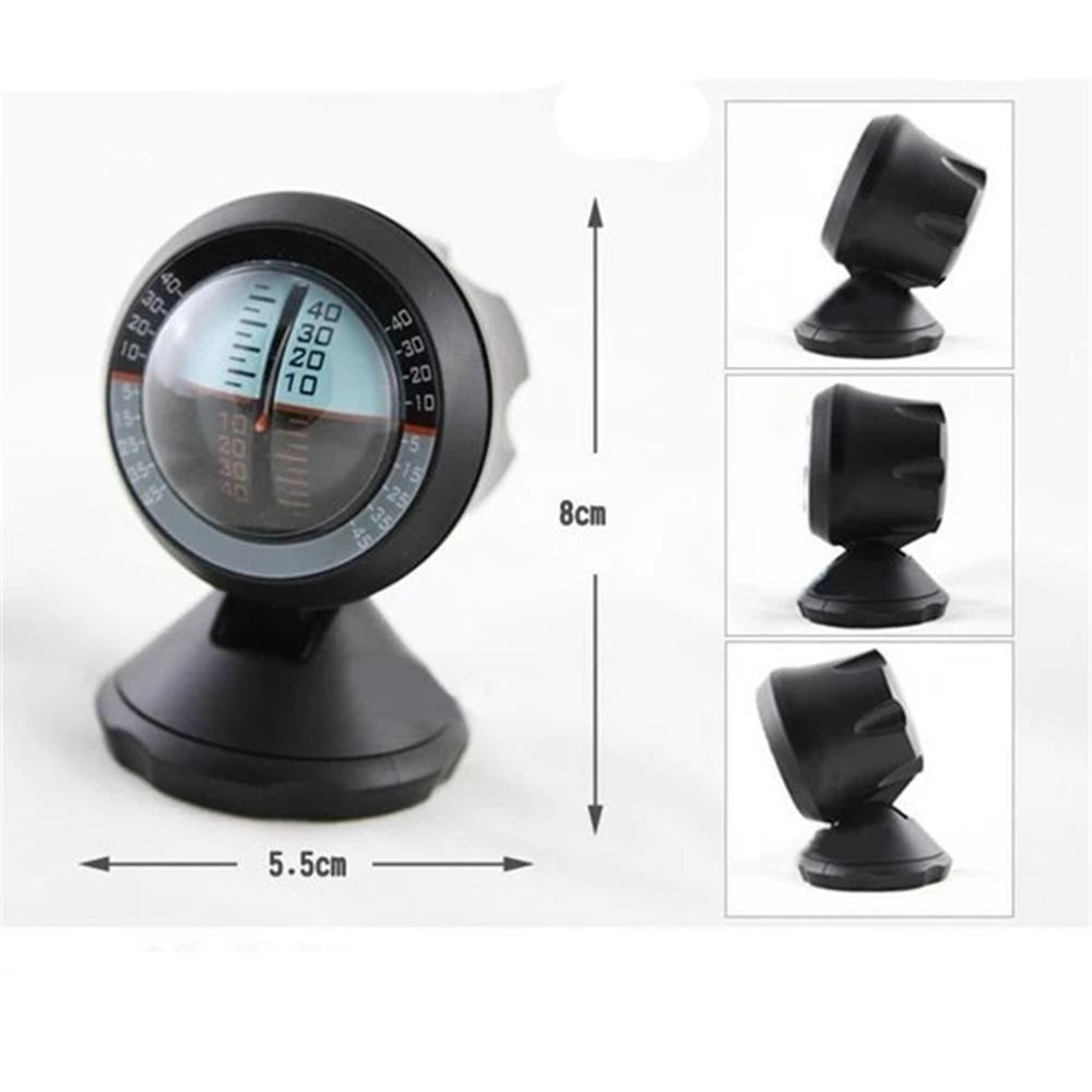 Car Inclinometer Gradient Balancer Declinator Angle Slope Level Meter Gauge