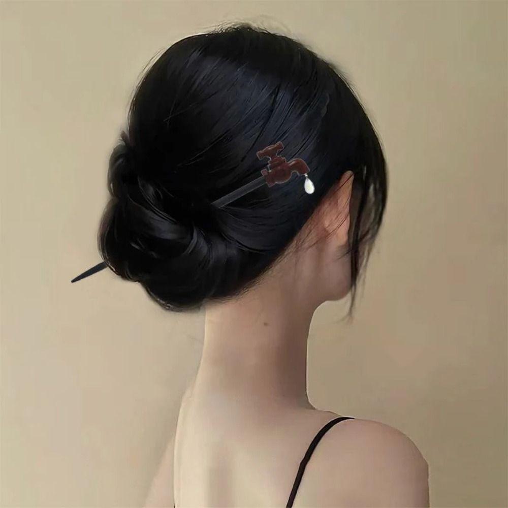 Water Drop Funny Hair Fork Step Shaking Creative Hairpin  Hanfu Headwear