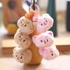 Cute Cute Butter Bear Pendant Plush Toy Doll Cartoon Bag Hanging Keychain Doll
