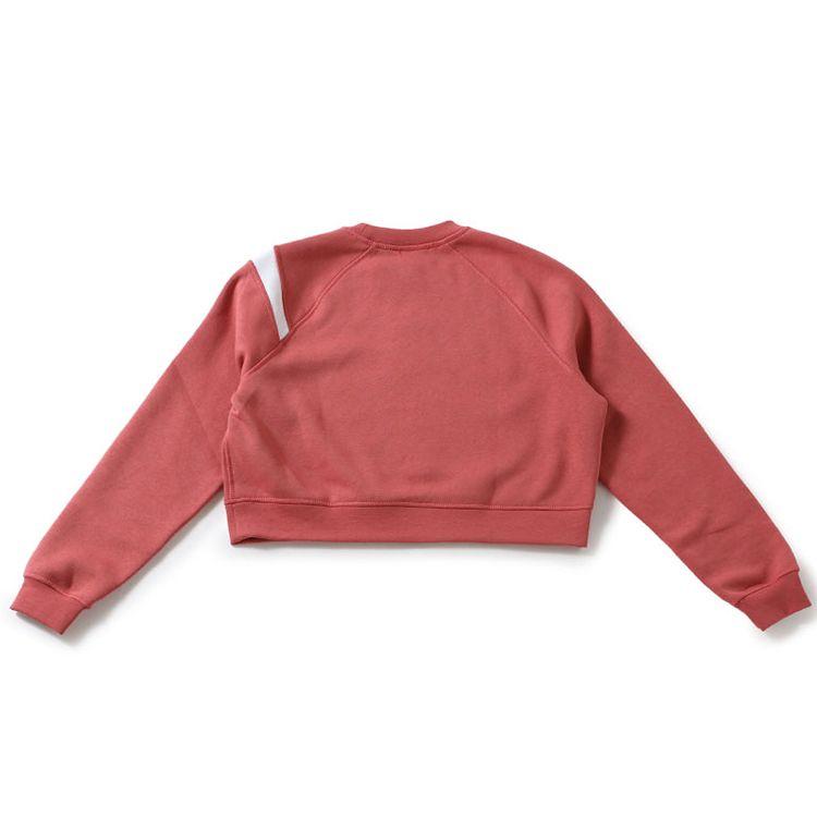 Nike Спортивная одежда Толстовка с круглым вырезом и логотипом Swoosh Женские топы Розовый BV3934-897