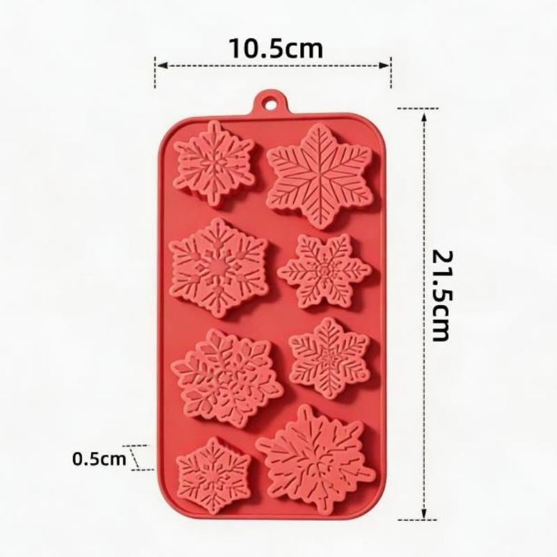 Silicone Christmas Baking Molds Food Safe Non-Stick Reusable for Home Xmas Holiday Homemade Pastry Baking