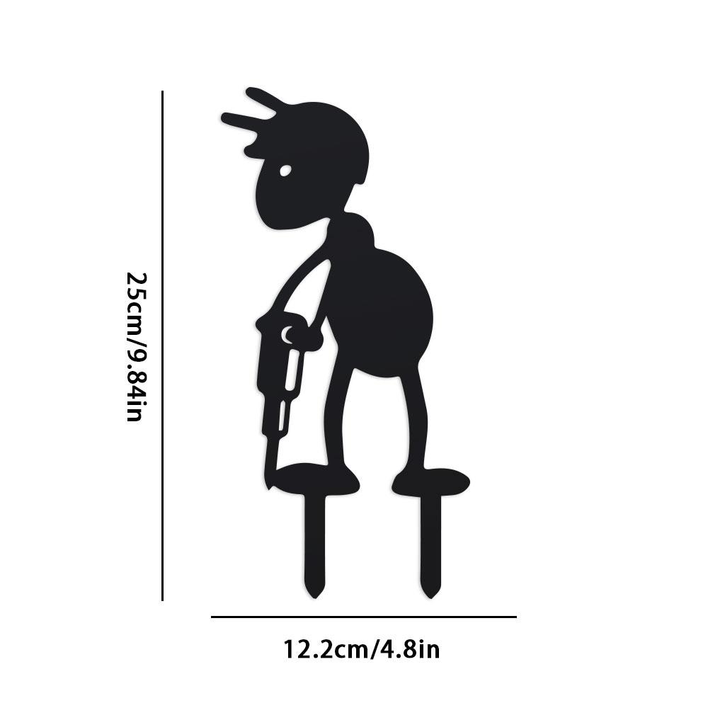 Забавный декор для сада в виде муравья-фермера с вилами и тележкой, уличный садовый арт, животные, садовый колышек-муравей для газона или сада